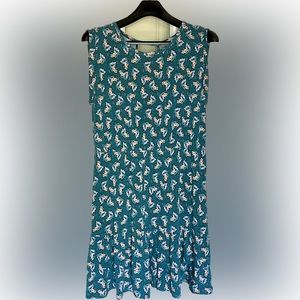 Loft Green Floral Dress - XL